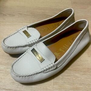 Calvin Kline white loafers